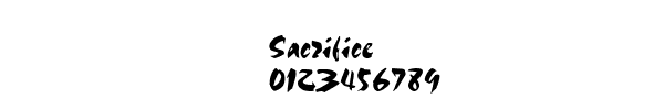 Fuente Sacrifice.ttf