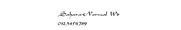 Fuente Sahara-Normal Wd.ttf
