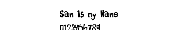Fuente Sam is my Name.ttf