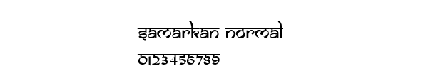 Fuente Samarkan Normal.ttf