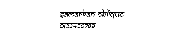 Fuente Samarkan Oblique.ttf