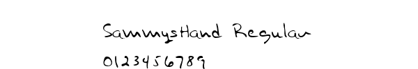 Fuente SammysHand Regular.TTF