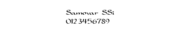Fuente Samovar SSi.ttf