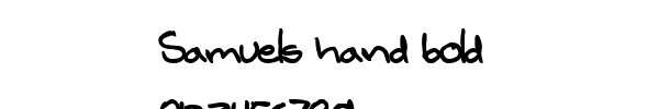 Fuente Samuels hand bold.ttf