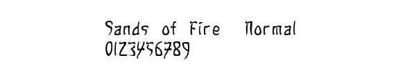 Fuente Sands of Fire  Normal.ttf