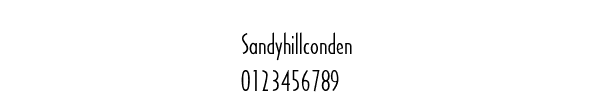 Fuente Sandyhillconden.ttf