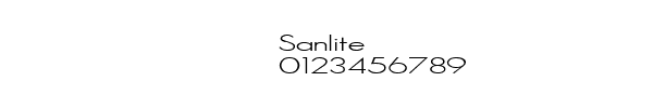 Fuente Sanlite.ttf