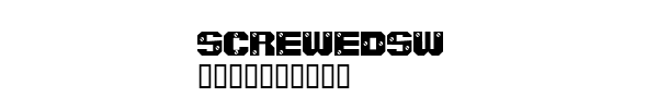 Fuente Screwedsw.ttf