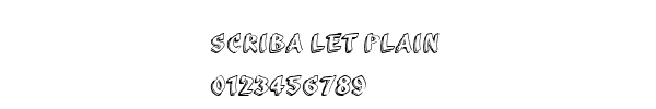Fuente Scriba Let Plain.ttf