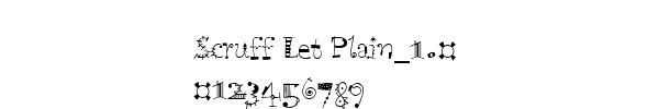 Fuente Scruff Let Plain_1.0.ttf