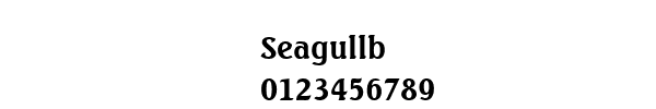 Fuente Seagullb.ttf