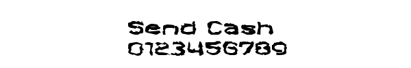 Fuente Send Cash.ttf