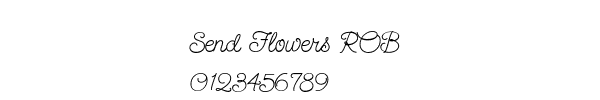 Fuente Send Flowers ROB.ttf