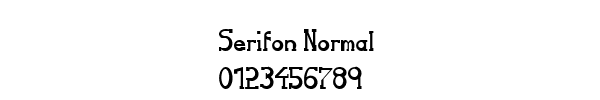 Fuente Serifon Normal.ttf
