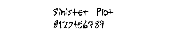 Fuente Sinister Plot.ttf