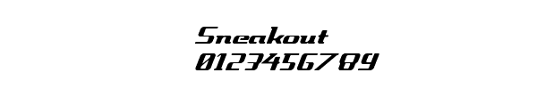 Fuente Sneakout.ttf