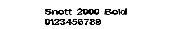 Fuente Snott 2000 Bold.ttf