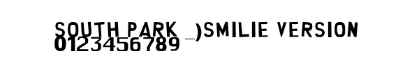 Fuente South Park _)smilie Version.ttf