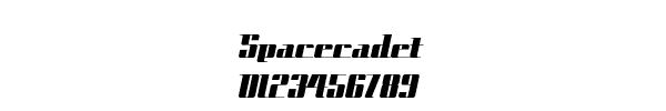 Fuente Spacecadet.ttf