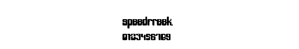 Fuente Speedfreek.ttf