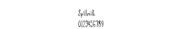 Fuente Spillmilk.ttf