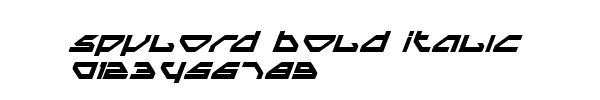 Fuente Spylord Bold Italic.ttf