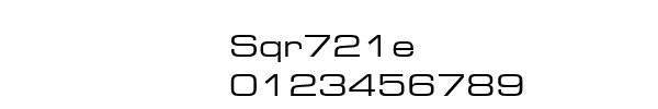 Fuente Sqr721e.ttf
