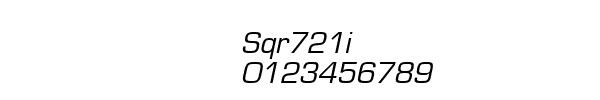 Fuente Sqr721i.ttf