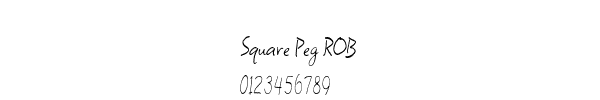 Fuente Square Peg ROB.ttf