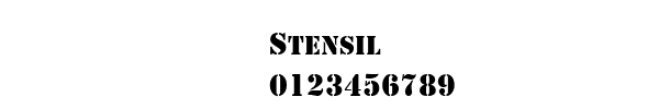 Fuente Stensil.ttf