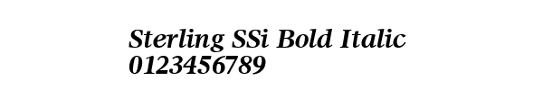 Fuente Sterling SSi Bold Italic.ttf