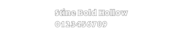 Fuente Stine Bold Hollow.ttf