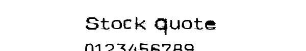 Fuente Stock Quote.ttf