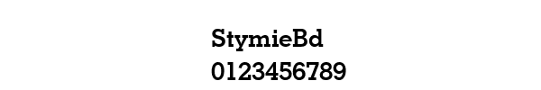 Fuente StymieBd.ttf