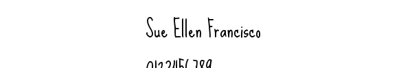 Fuente Sue Ellen Francisco.ttf