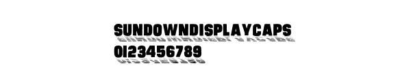 Fuente Sundowndisplaycaps.ttf