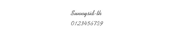 Fuente Sunnysid-thin.ttf