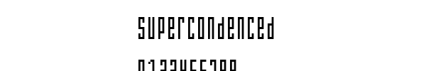 Fuente Supercondenced.ttf