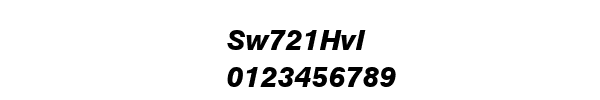 Fuente Sw721HvI.ttf