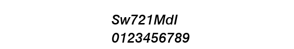 Fuente Sw721MdI.ttf