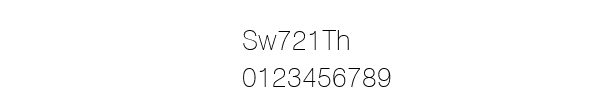 Fuente Sw721Th.ttf