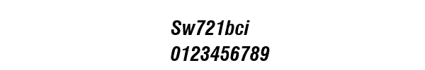 Fuente Sw721bci.ttf