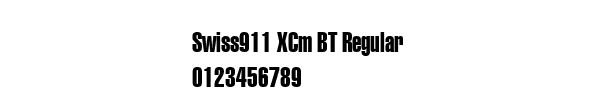 Fuente Swiss911 XCm BT Regular.ttf