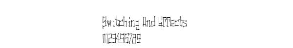 Fuente Switching And Effects.ttf