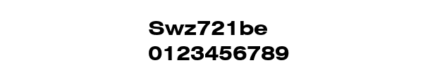 Fuente Swz721be.ttf