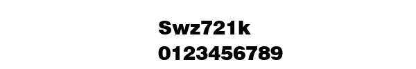 Fuente Swz721k.ttf