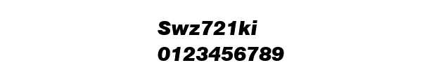 Fuente Swz721ki.ttf