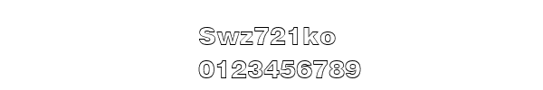 Fuente Swz721ko.ttf