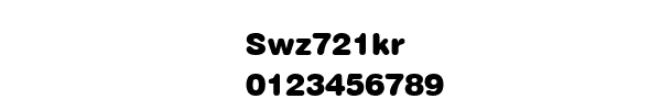 Fuente Swz721kr.ttf
