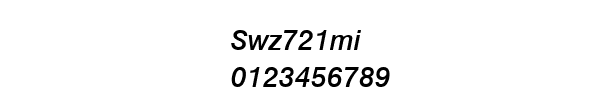 Fuente Swz721mi.ttf
